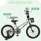 Children’s Bike with Training Wheels and Enclosed Chain Guard, Hand Brake Basket Reflectors